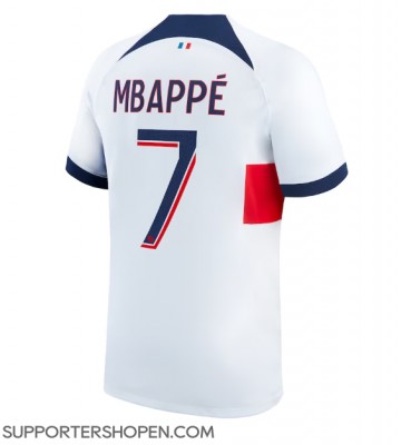 Paris Saint-Germain Kylian Mbappe #7 Borta Matchtröja 2023-24 Kortärmad